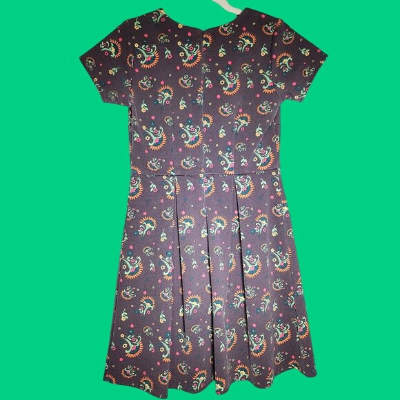 Matilda Jane Dress Womens Medium‎ Brown Floral Print Friends Forever Maja Ponte - Picture 1 of 6